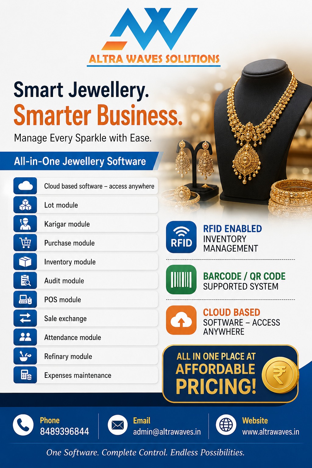 Jewellery Software for billing and inventory management in jewellery stores